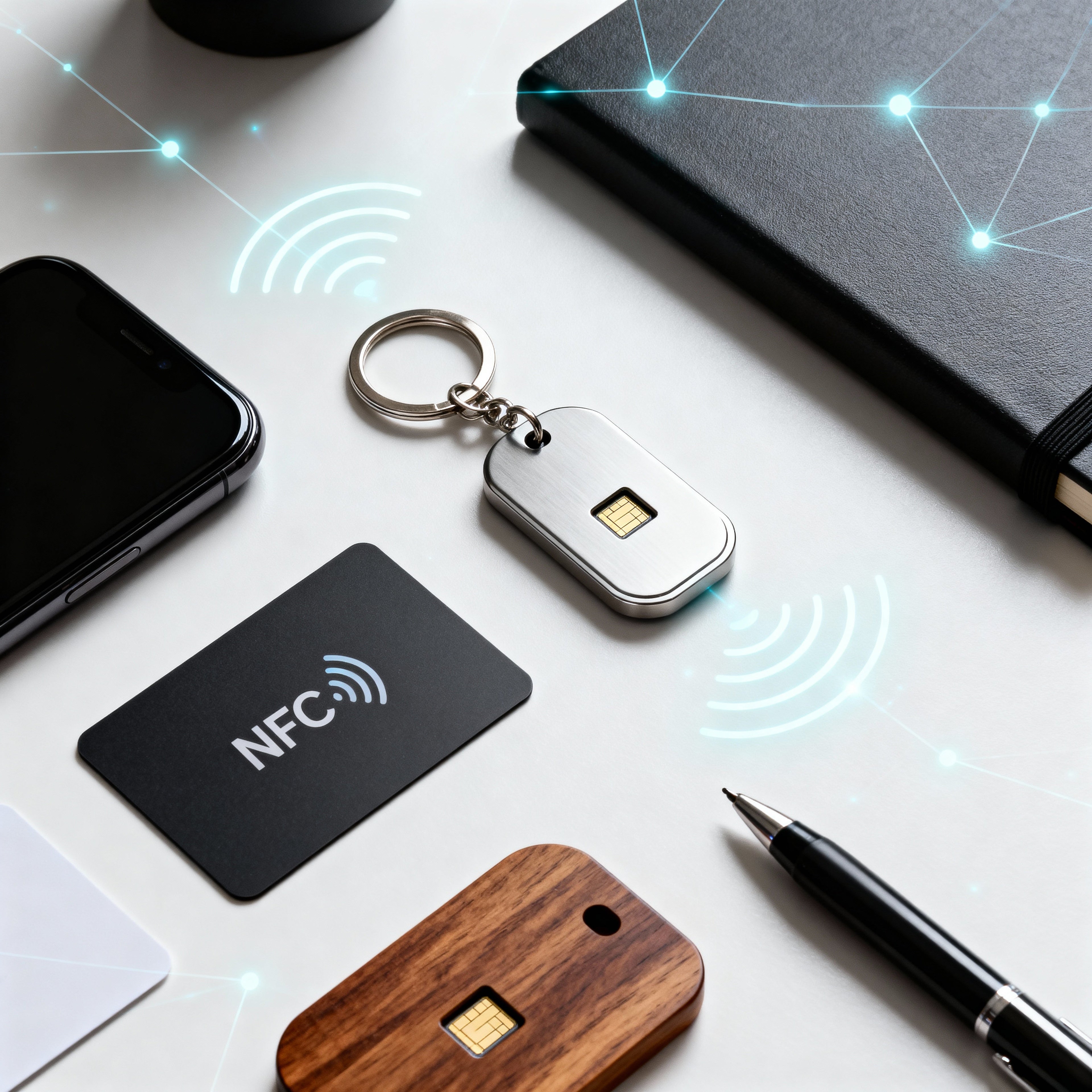 Futuristic NFC Keychain