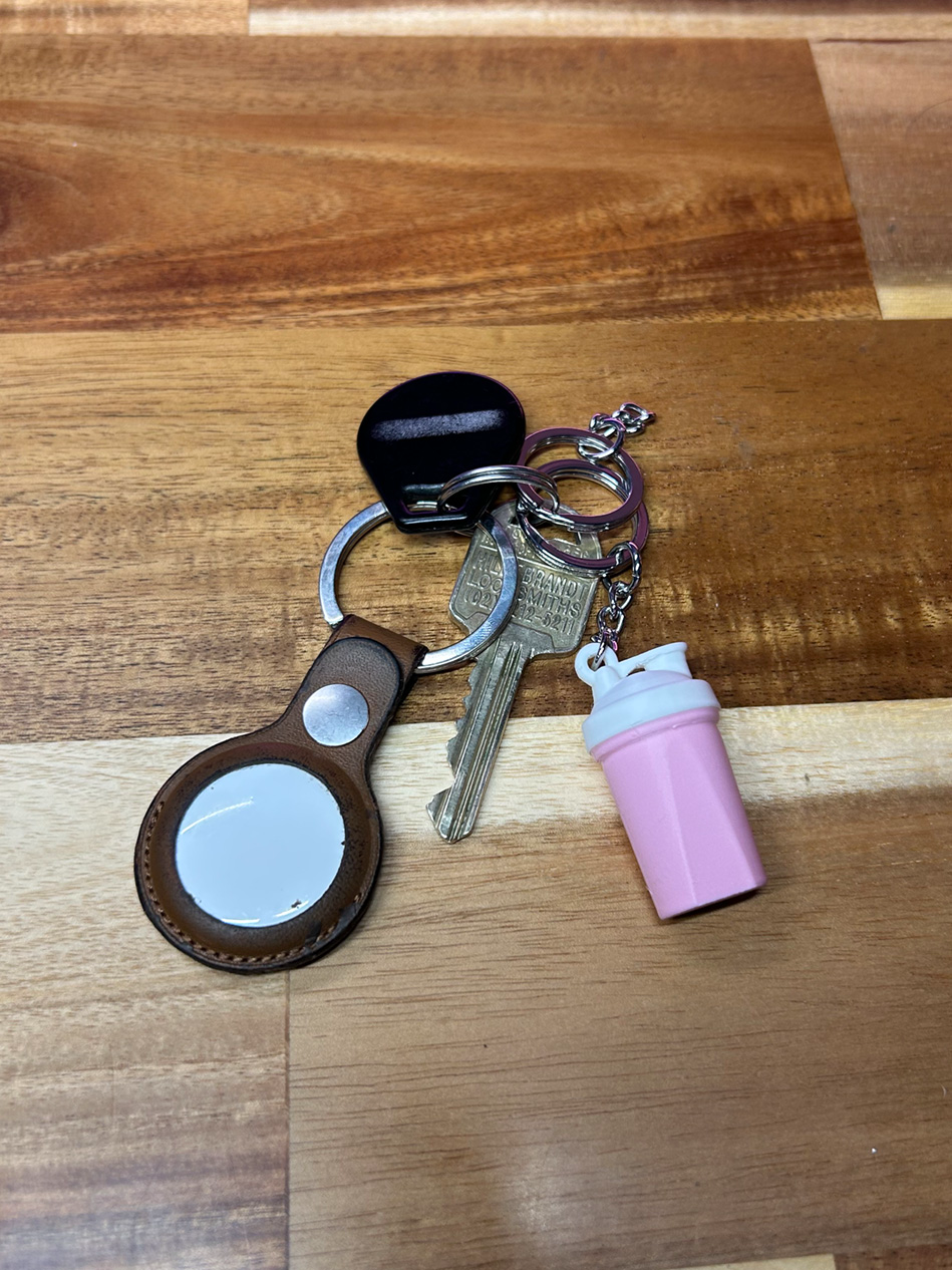 Protein Shaker Keychain