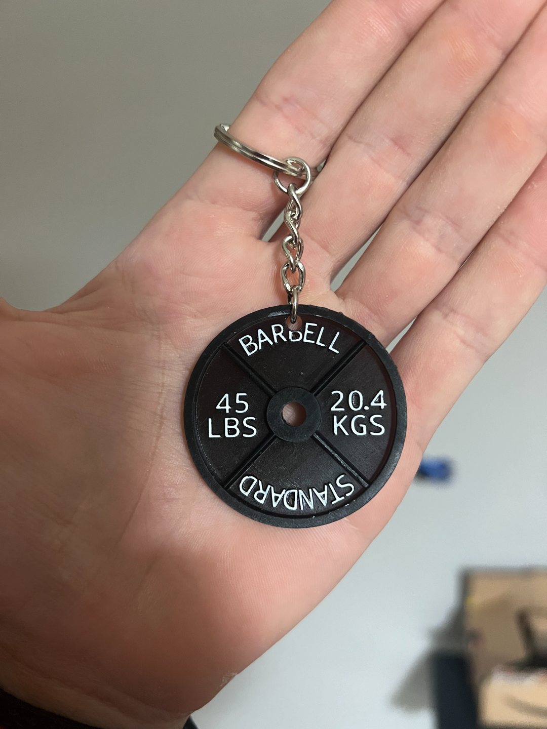 Weight Plate Keychain