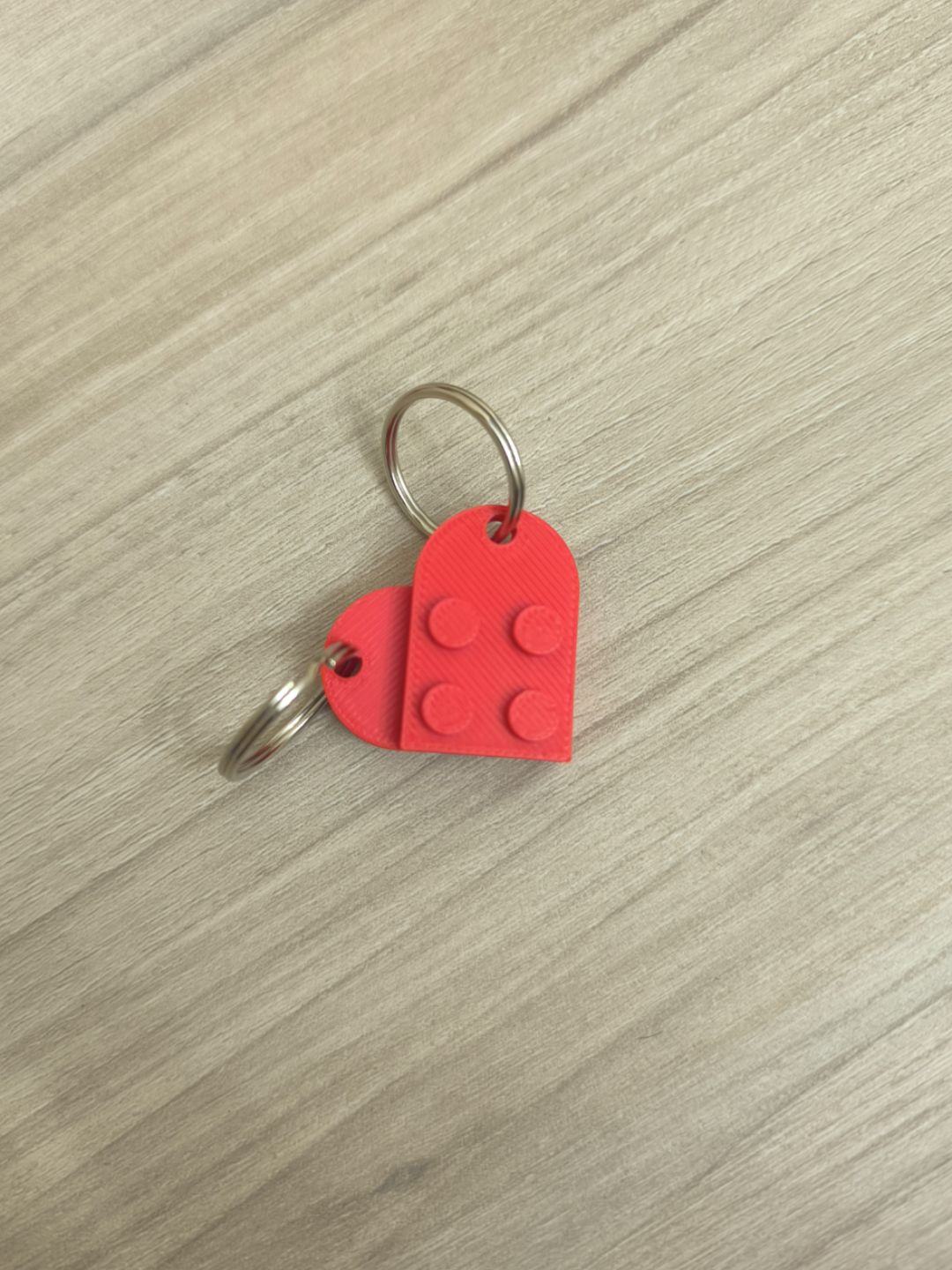 LEGO Heart Keychain