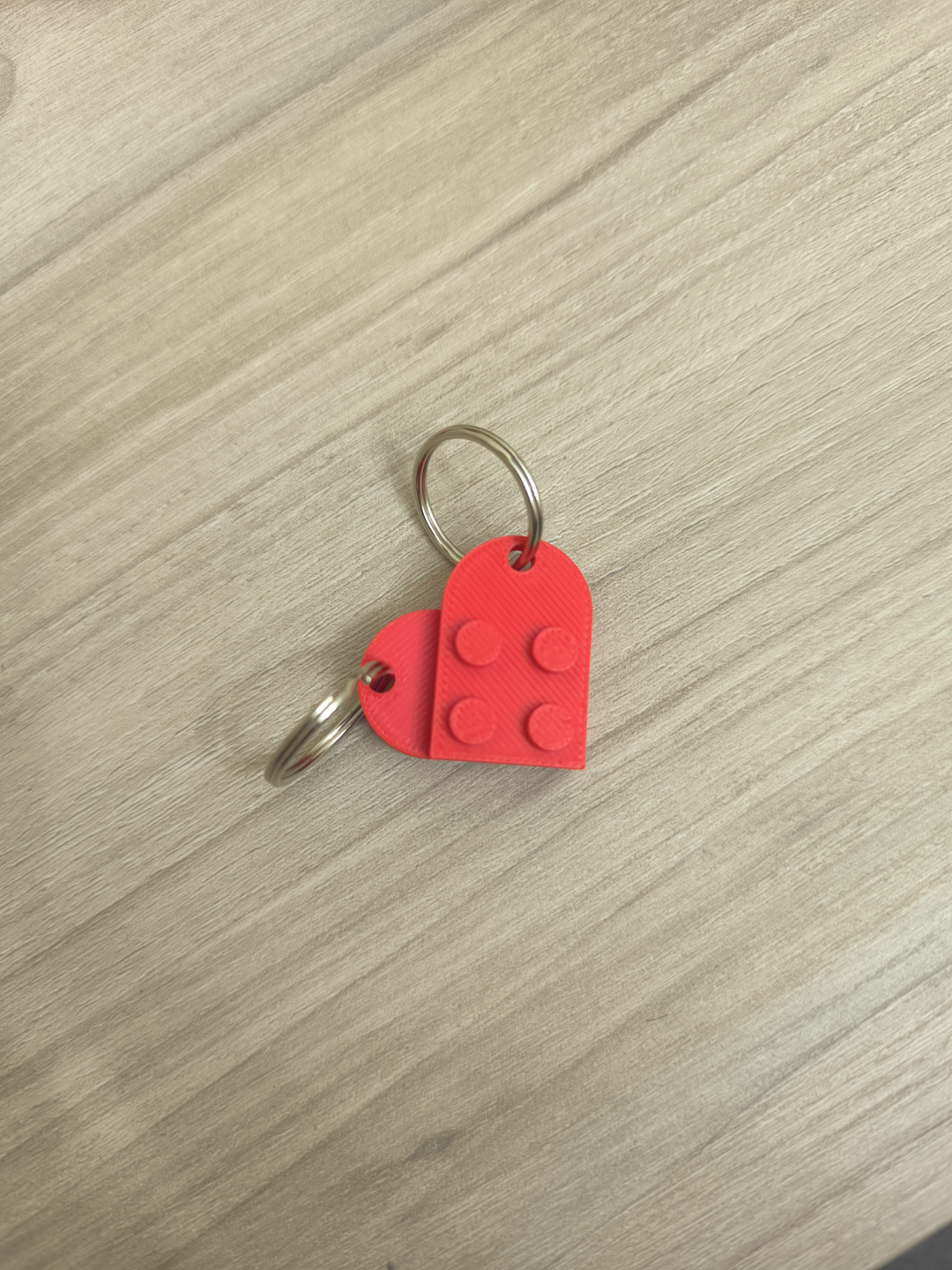 LEGO Heart Keychain