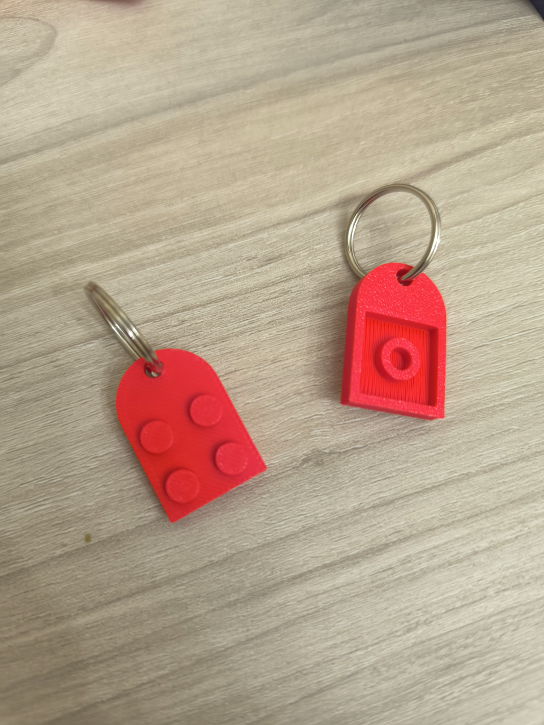 LEGO Heart Keychain