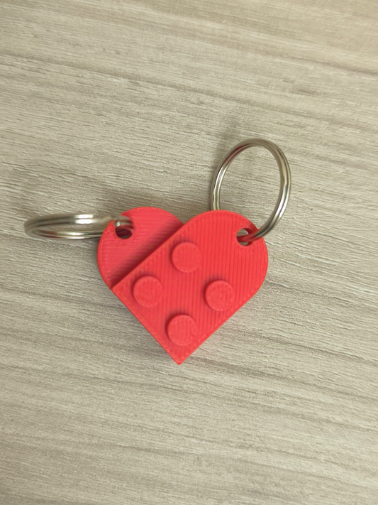 LEGO Heart Keychain